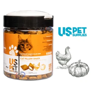 اسنک گربه هربال مغزدار طعم مرغ و مالت و کدو تنبل یو اس پت