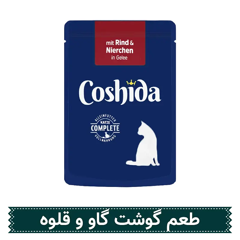 پوچ گربه کوشیدا کوشت گاو و جگر