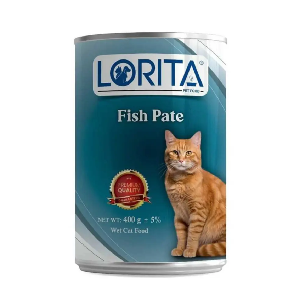 کنسرو گربه لوریتا مرغ و ماهی