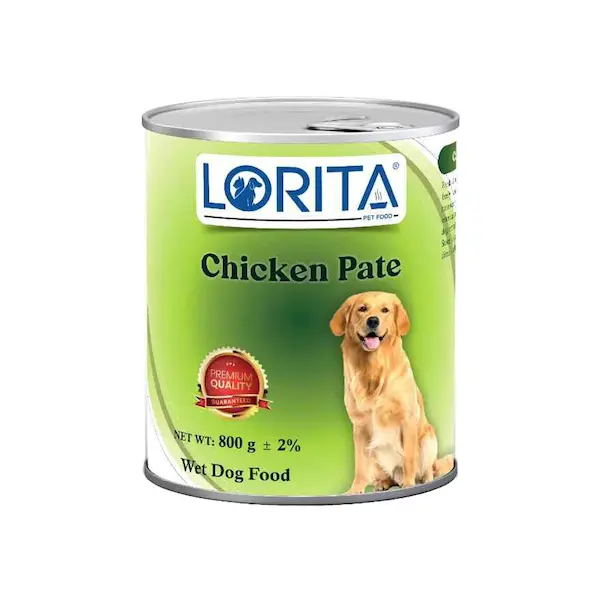 کنسرو پته سگ لوریتا (LORITA) مرغ 800 گرم
