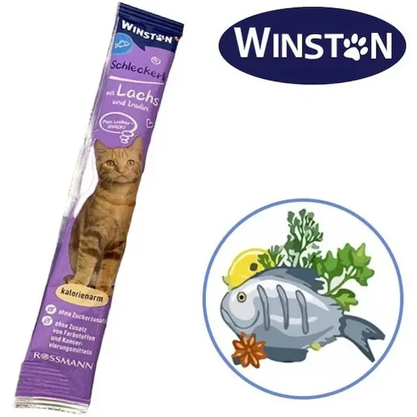 بستنی گربه وينستون (WINSTON) طعم ماهی 15 گرم