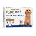 قرص درمان انگل و کک و کنه سگ يورو وت (EUROVET) یک عددی