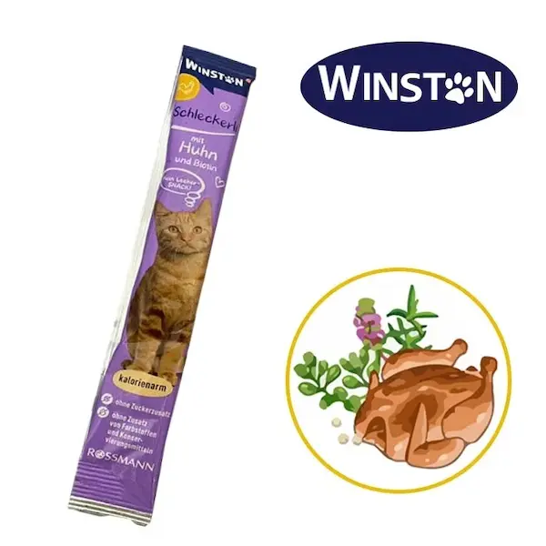 بستنی گربه وینستون (WINSTON) طعم مرغ 15 گرم