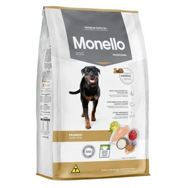 غذا خشک سگ مونلو (MONELLO) ترديشنال بيگ ادالت نیم کیلوگرم فله