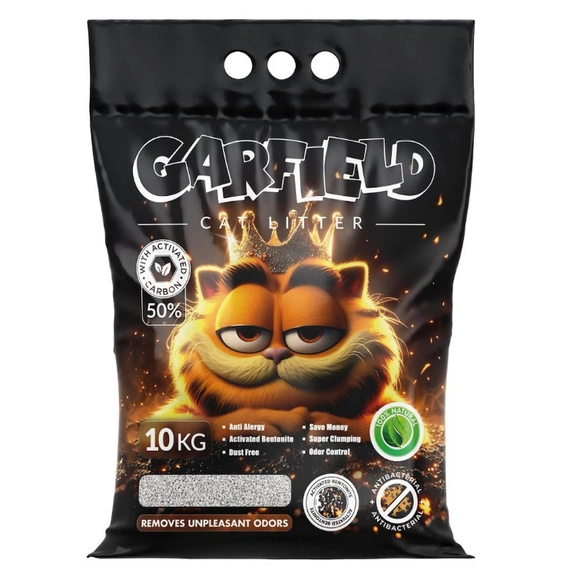 خاک گربه گارفیلد (GARFIELD) کربن دار 10 کیلویی