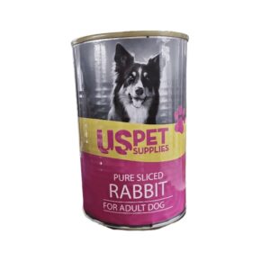 کنسرو نچرال سگ يو اس پت (US PET) طعم خرگوش 400 گرم