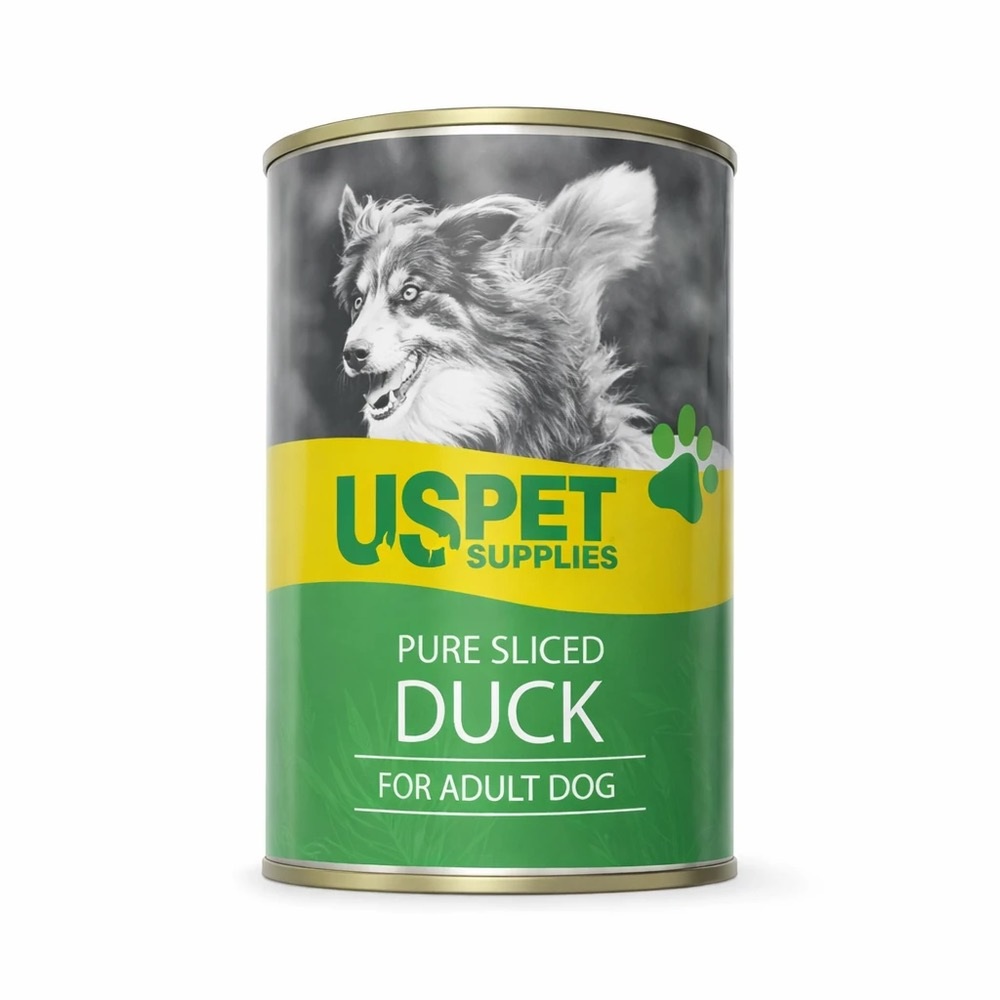 کنسرو نچرال سگ یو اس پت (US PET) طعم اردک 400 گرم