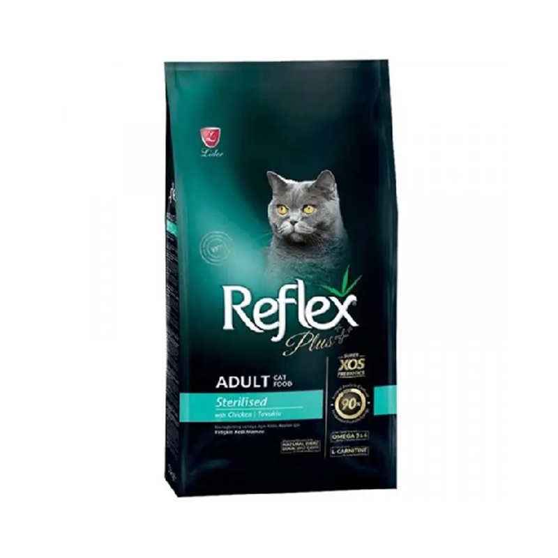 غذا خشک گربه عقیم رفلکس پلاس (REFLEX PLUS) طعم مرغ