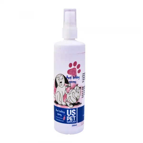 اسپری ضد خارش سگ و گربه برند یو اس پت (US Pet) 250 ‌میلی‌لیتر