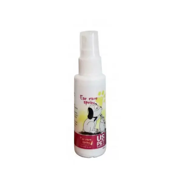 اسپری محافظت از گوش سگ و گربه برند یو اس پت (US Pet) 60 میلی‌لیتر