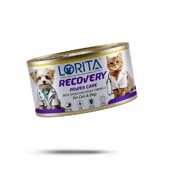 کنسرو ریکاوری سگ و گربه لوریتا (LORITA) طعم مرغ و بوقلمون 90 گرم