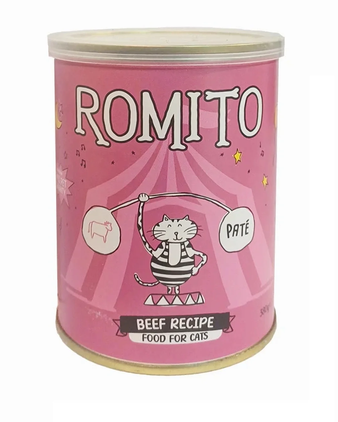 کنسرو پته گربه بالغ رومیتو (ROMITO) طعم گوشت گوساله