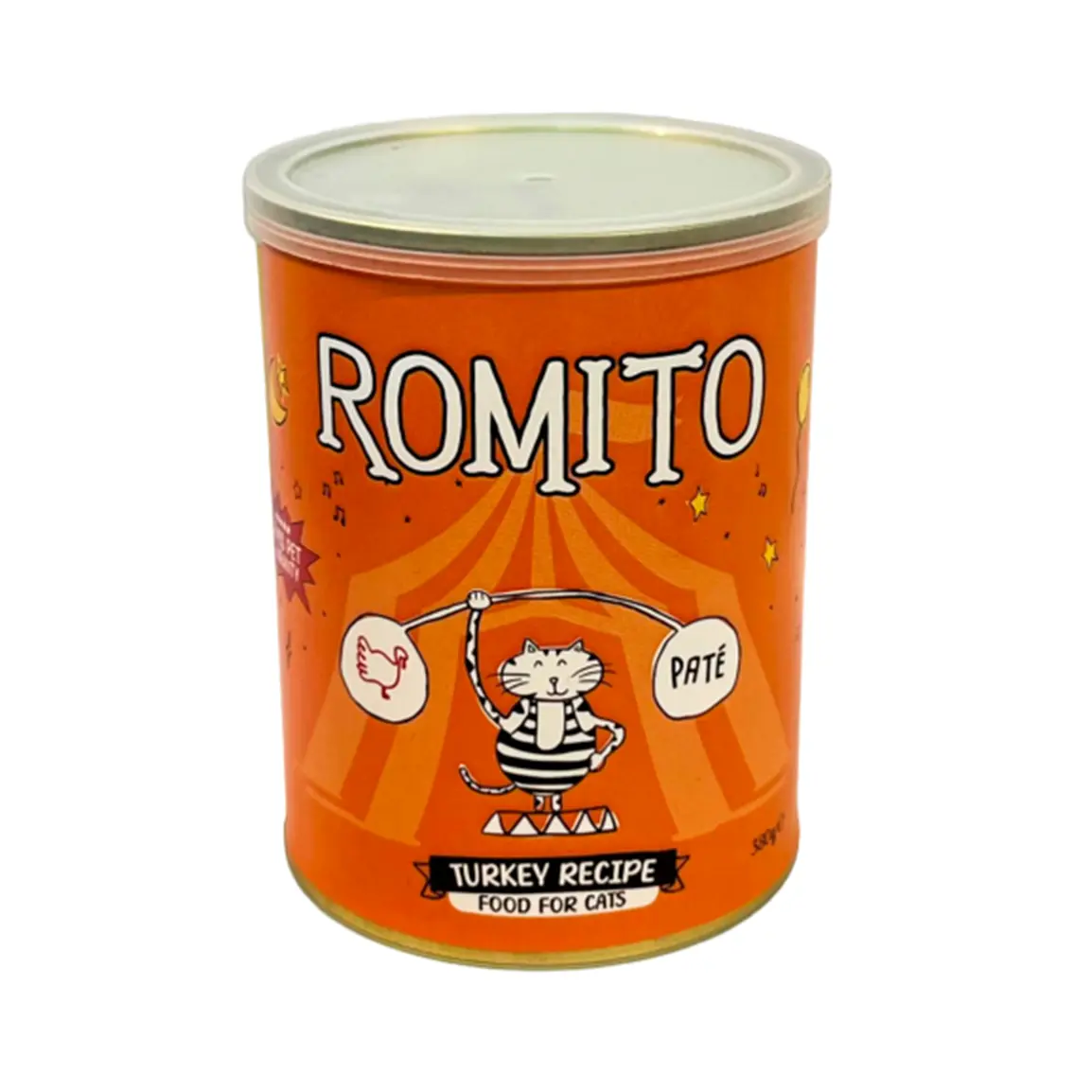 کنسرو پته گربه بالغ رومیتو (ROMITO) طعم بوقلمون