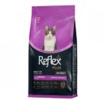 *غذا خشک گربه بالغ رفلکس پلاس (REFLEX PLUS) گورمت طعم مرغ