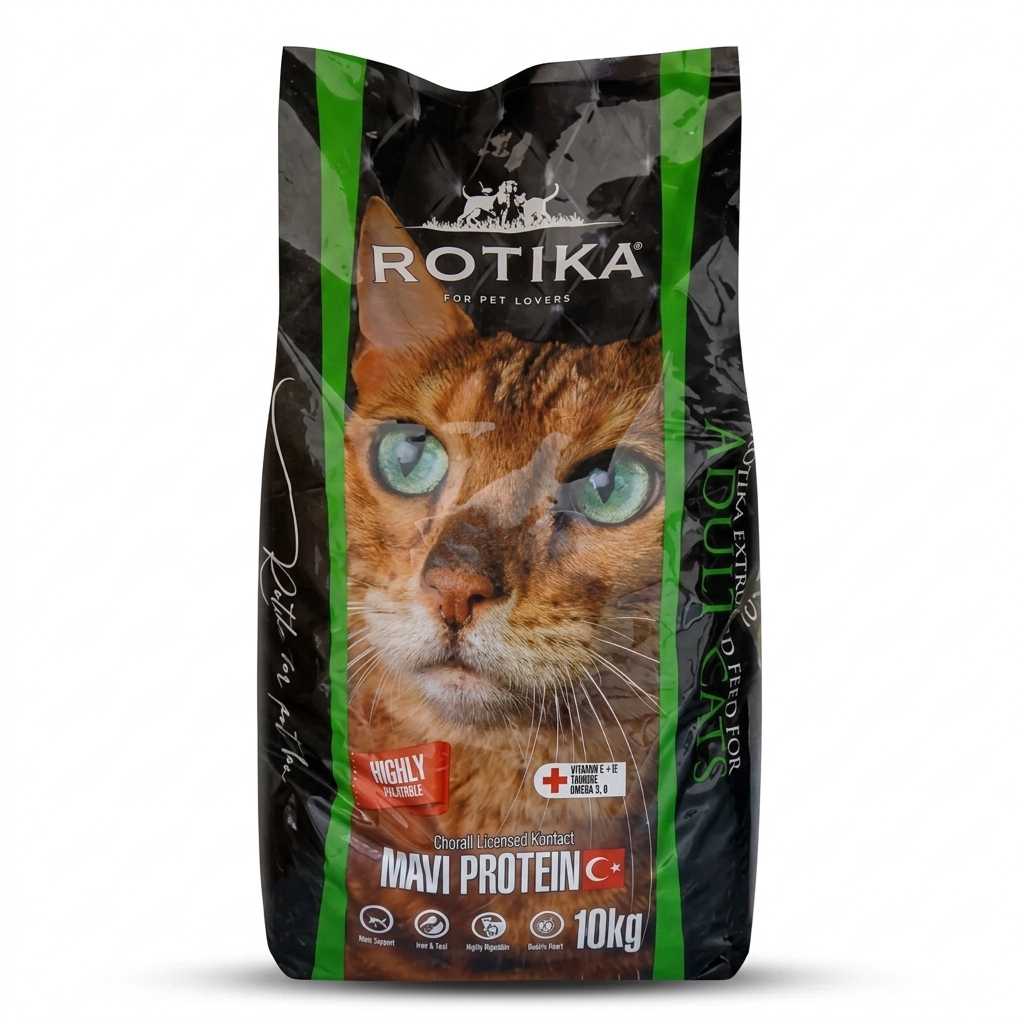 غذا خشک گربه بالغ روتیکا (ROTIKA) ادالت طعم مرغ و گوشت و ماهی