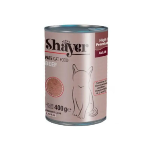 کنسرو گربه شایر (SHAYER) پته بیف 400 گرم