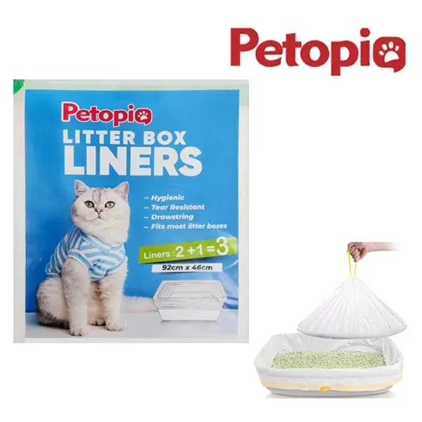 لاینر ظرف خاک گربه پتوپیا (PETOPIA) سایز 46*92 بسته 3 عددی