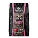 غذا خشک بچه گربه روتیکا (ROTIKA) کیتن طعم مرغ و گوشت و ماهی قزلآلا