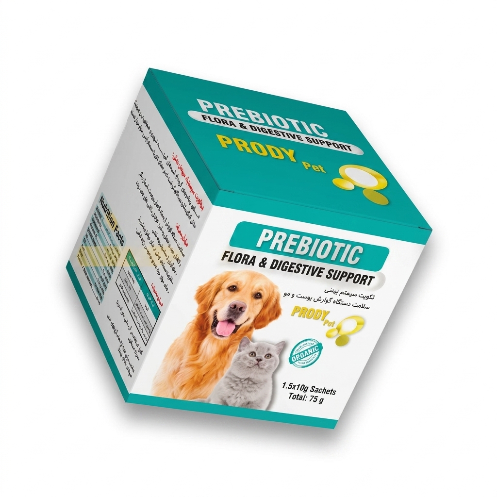 مکمل پروبیوتیک سگ و گربه پرودی پت (PRODY PET) بسته 15 ساشهای