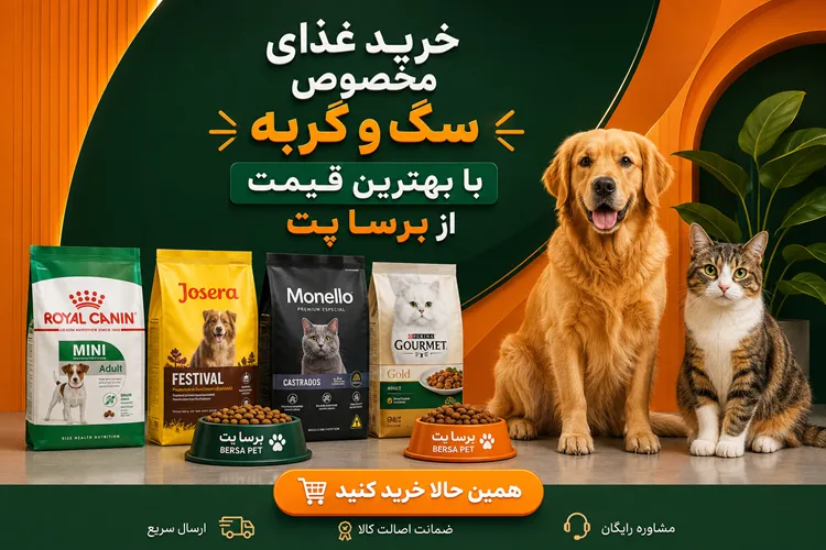 فروشگاه اینترنتی برسا پت - خرید غذای سگ و غذای گربه اصل