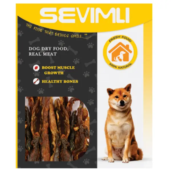 تشویقی طبیعی سگ سویملی (SEVIMLI) استیک گوشت گاو 100 گرم