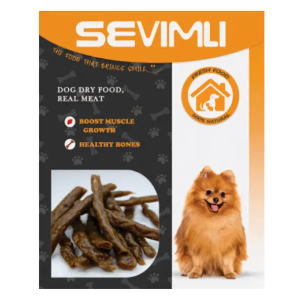 تشویقی طبیعی سگ سویملی (SEVIMLI) مدادی گوشت گاو 100 گرم