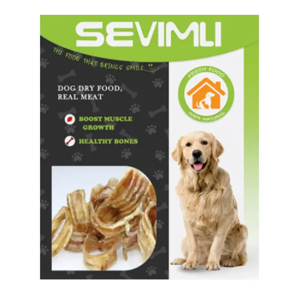 تشویقی طبیعی سگ سویملی (SEVIMLI) نای گاو 100 گرم