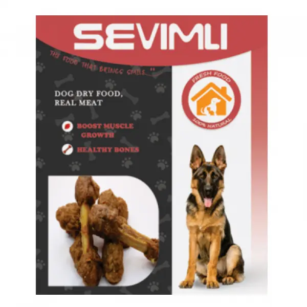 تشویقی طبیعی سگ سویملی (SEVIMLI) دمبلی گوشت مرغ 100 گرم