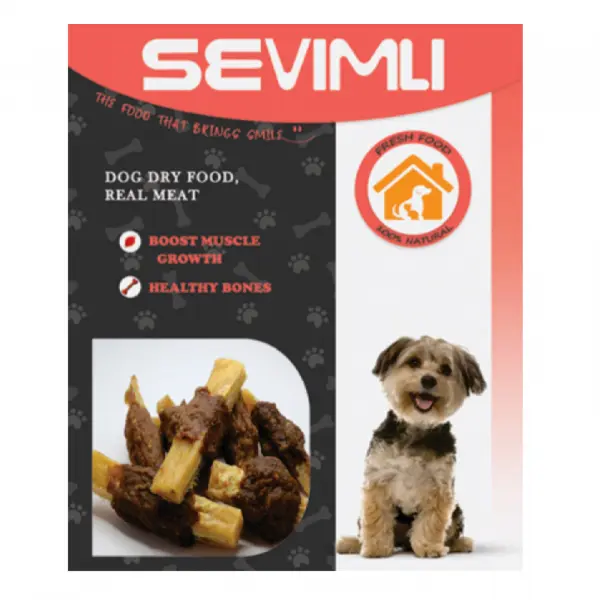 تشویقی طبیعی سگ سویملی (SEVIMLI) دنتال گوشت گاو 100 گرم