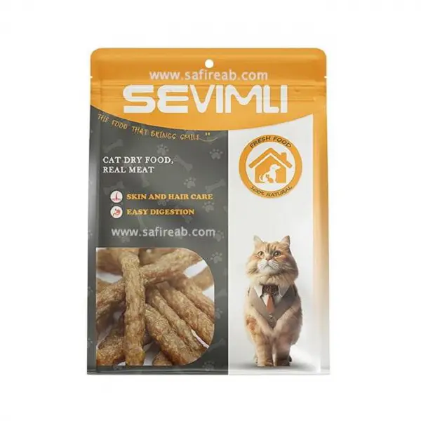 تشويقی طبیعی گربه سويملی (SEVIMLI) مدادی گوشت مرغ 100 گرم