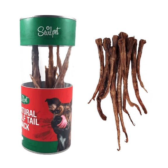 تشویقی طبیعی سگ سویل پت (SEVIL PET) دم گوساله 100 گرم