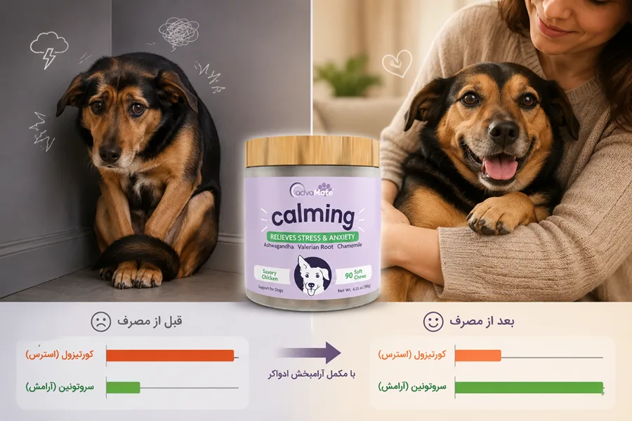 قرص آرامبخش ادواکر برای کاهش اضطراب و پرخاشگری ناشی از کمبود مواد مغذی